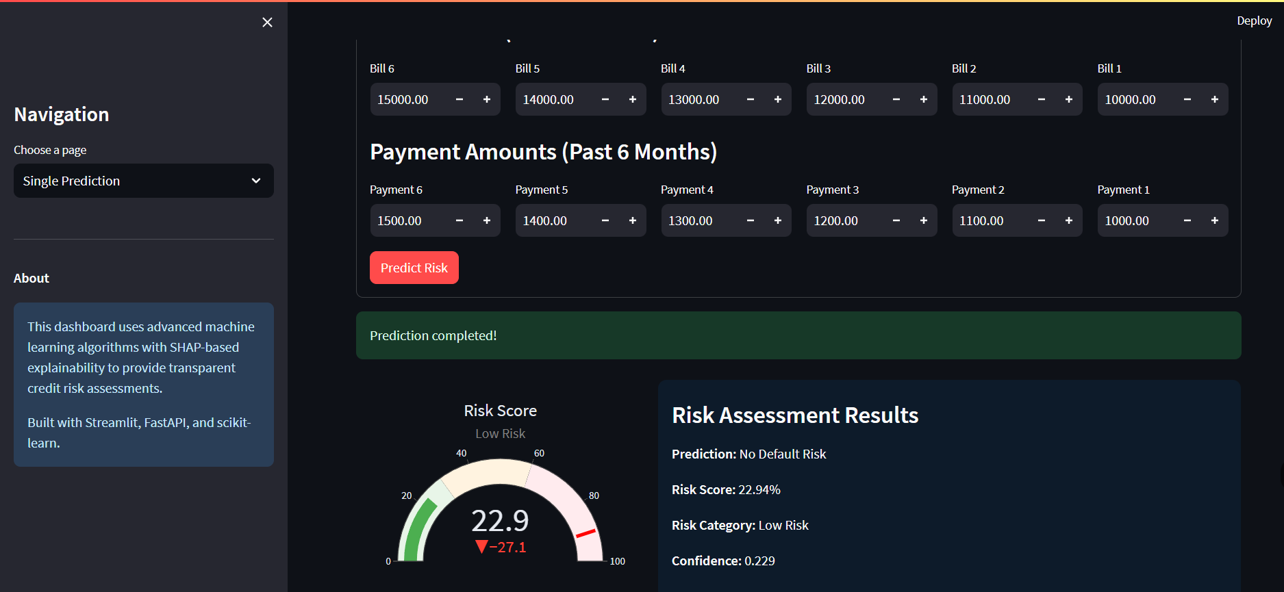 Single Credit Detail Default Prediction